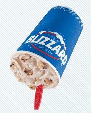 Dairy queen Chocolate Chip Cookie Dough Blizzard® Treat