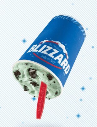 Dairy queen Mint OREO® Blizzard® Treat