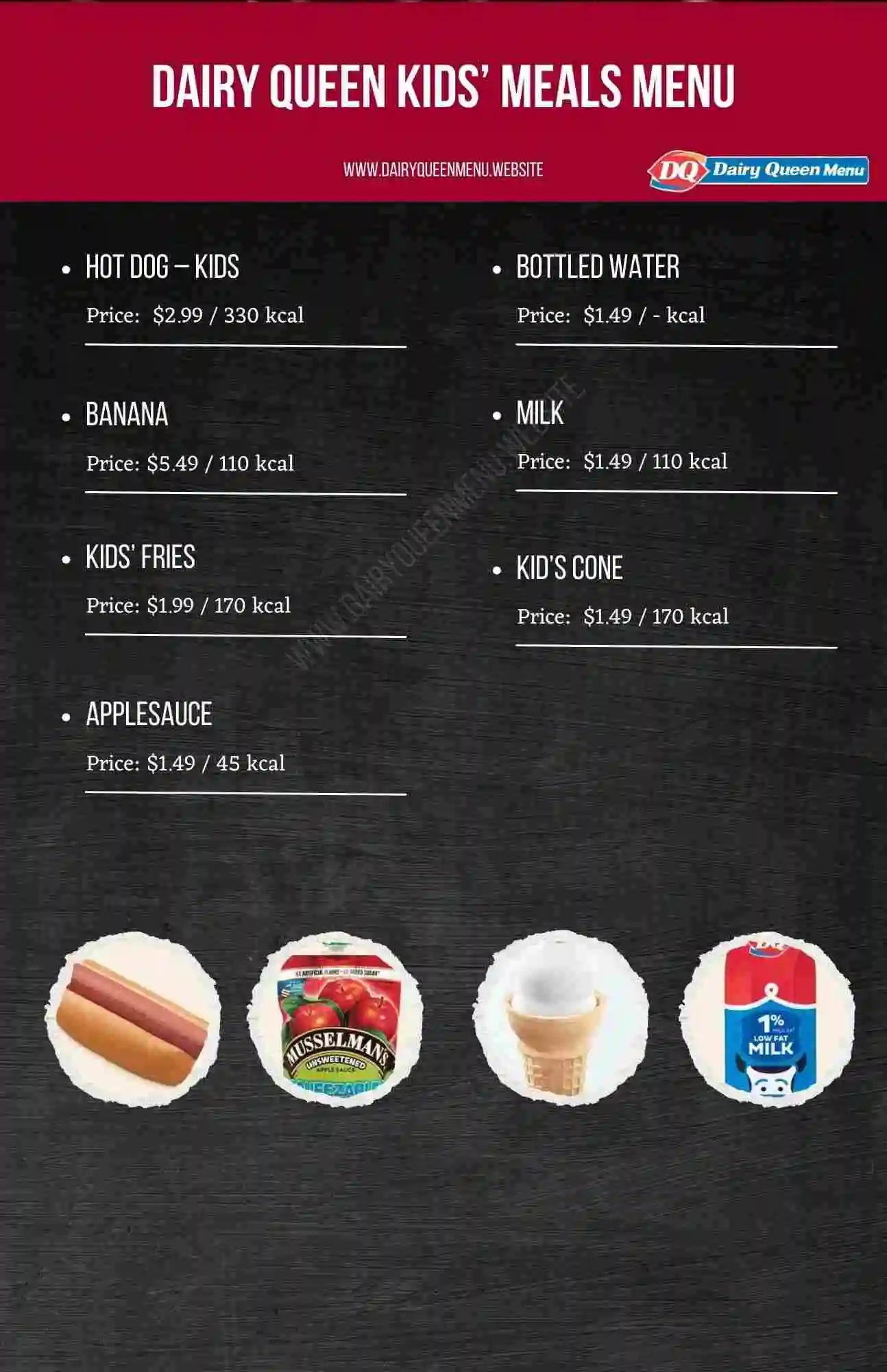 Dairy Queen Kids’ Meals Menu