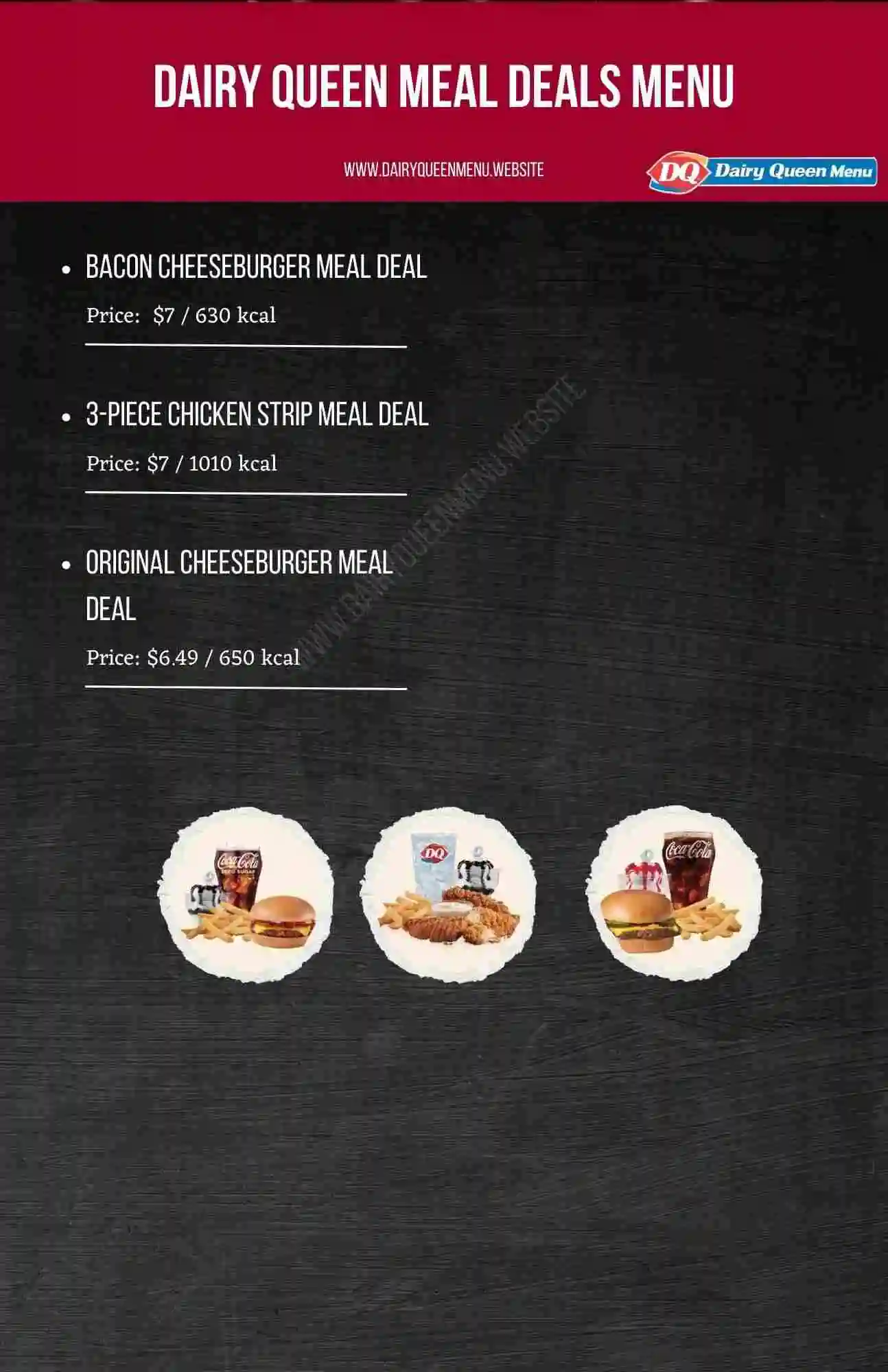 Dairy Queen Meal Deals Menu