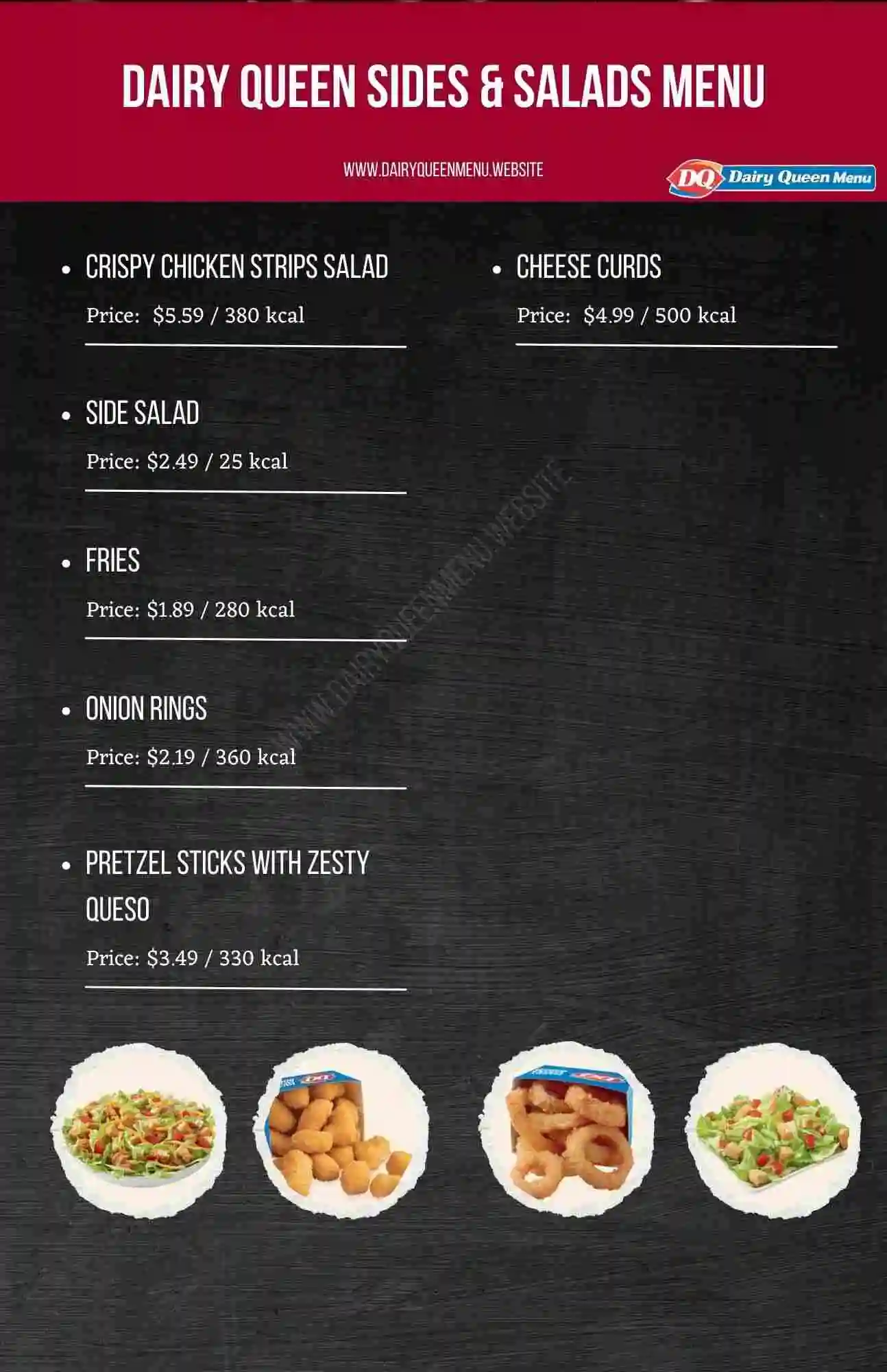 Dairy Queen Snacks, Sides & Salads Menu